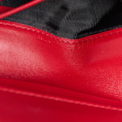 Saint Laurent Lambskin Matelasse Monogram Vicky Tri-Fold Wallet Black 9 of 14