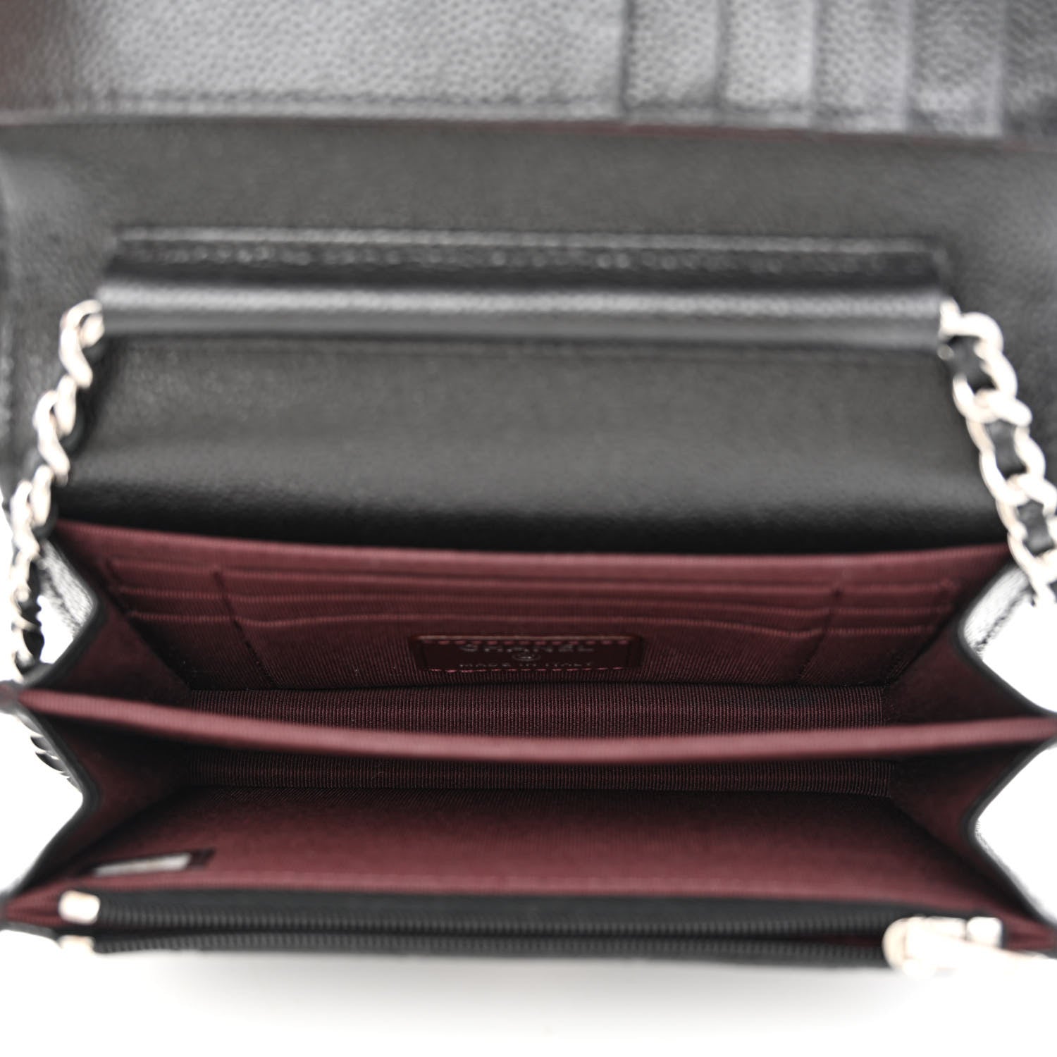 Chanel Caviar Quilted Mini Wallet On Chain WOC Black 5 of 11