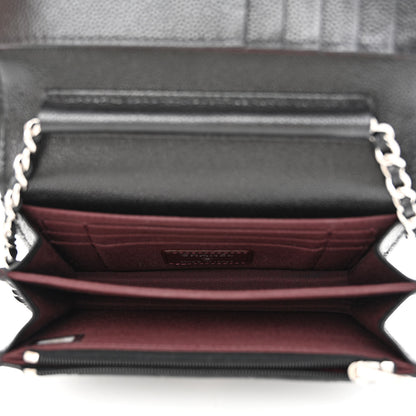 Chanel Caviar Quilted Mini Wallet On Chain WOC Black 5 of 11