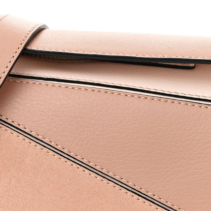 Loewe Calfskin Suede Small Puzzle Bag Blush 8 of 12