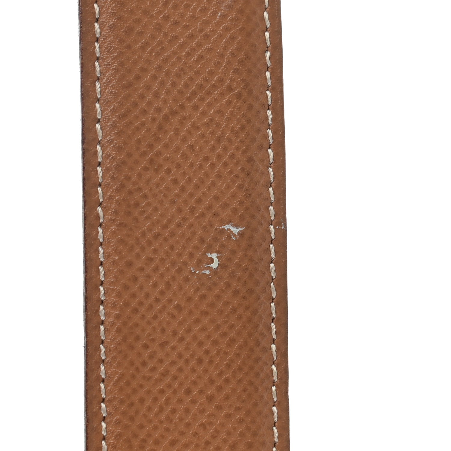 Hermes Courchevel 32mm H Belt 70 Bleu France Gold 7 of 8