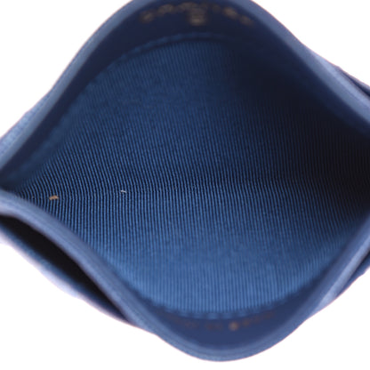 Chanel Iridescent Caviar Quilted Card Holder Dark Blue 4 of 9