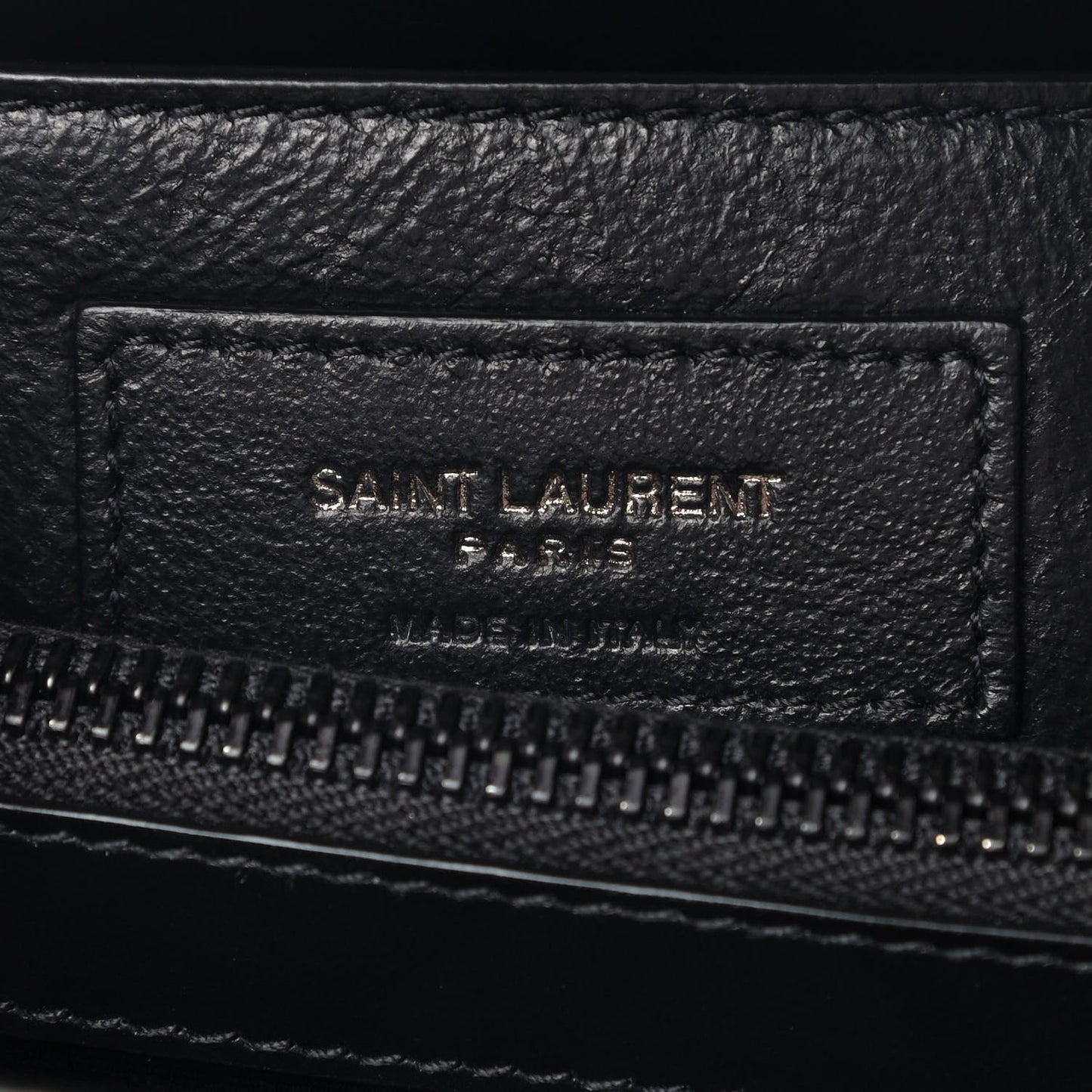 Calfskin Y Quilted Monogram Small Loulou Chain Satchel Black