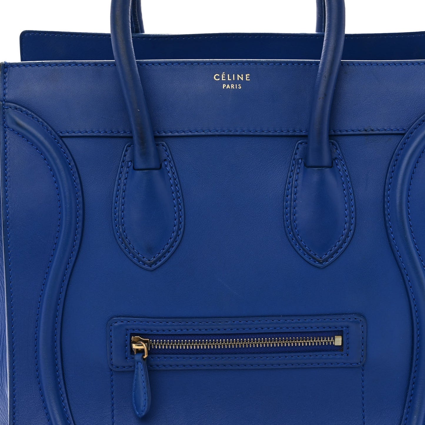 Smooth Calfskin Mini Luggage Royal Blue