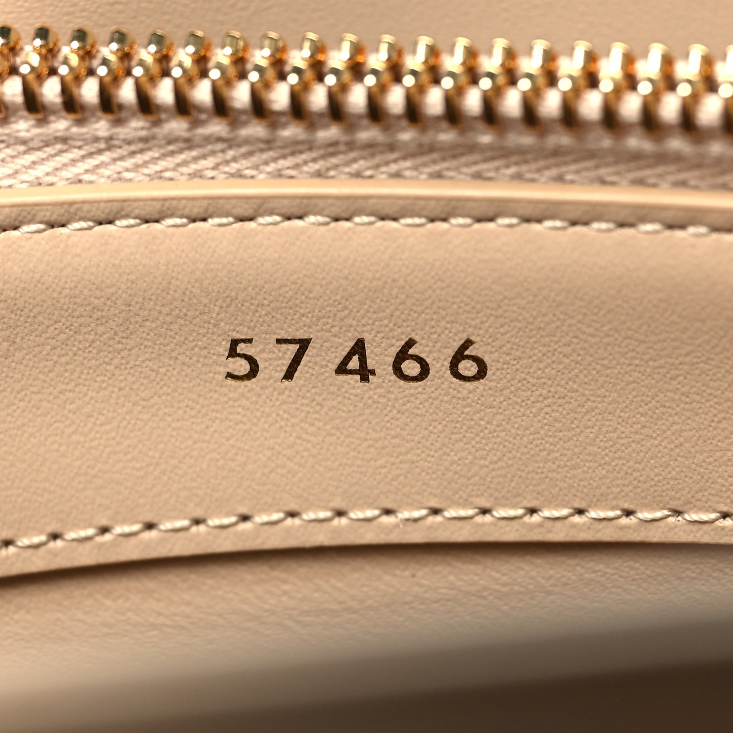 Satinated Calfskin Small 16 Top Handle Bag Beige
