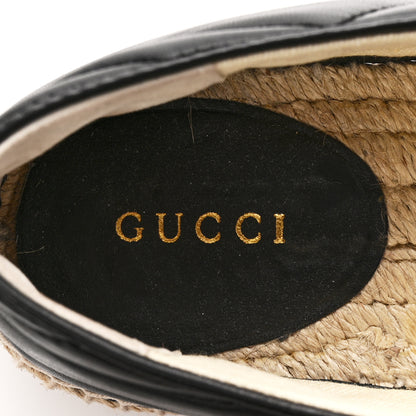 Gucci Nappa Matelasse GG Marmont Espadrilles 37.5 Black 7 of 11