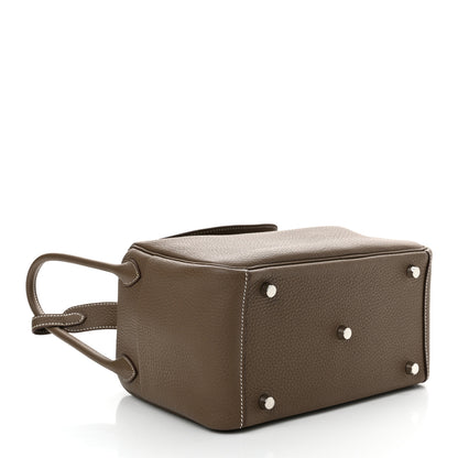 Hermes Taurillon Clemence Lindy 26 Etoupe 4 of 11