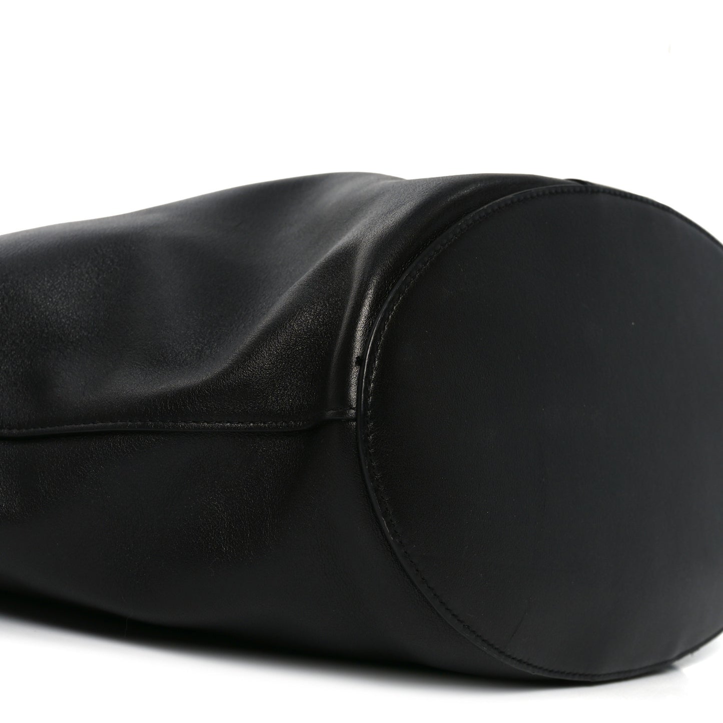 Santorini Lux Calfskin Y Drawstring Tote Black