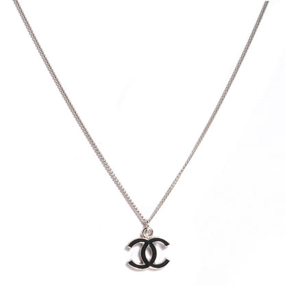 Chanel Enamel CC Necklace Black 1 of 5