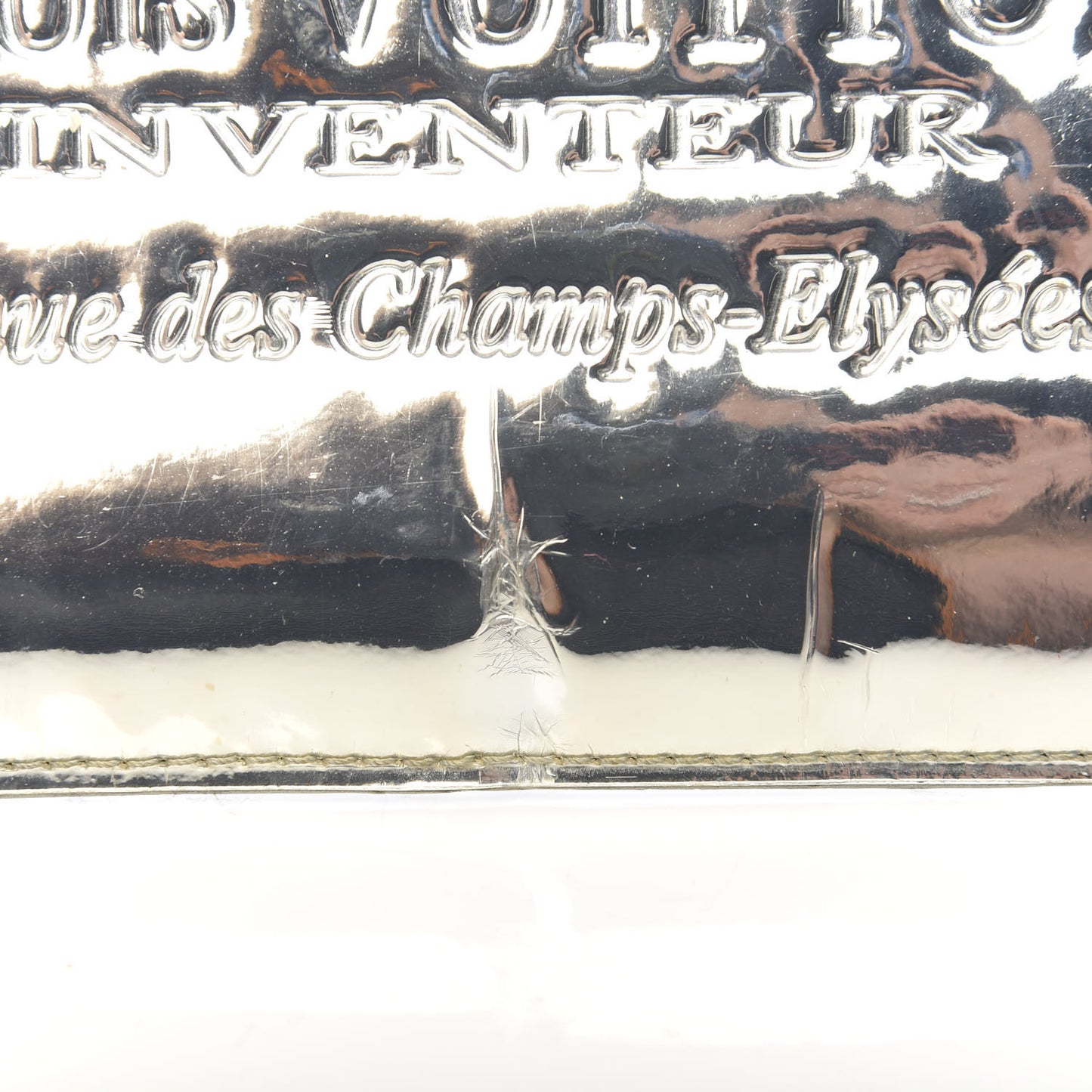 Monogram Miroir Inventeur Pochette Plat Silver