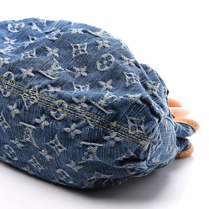 Louis Vuitton Monogram Denim Pleaty Blue 8 of 9
