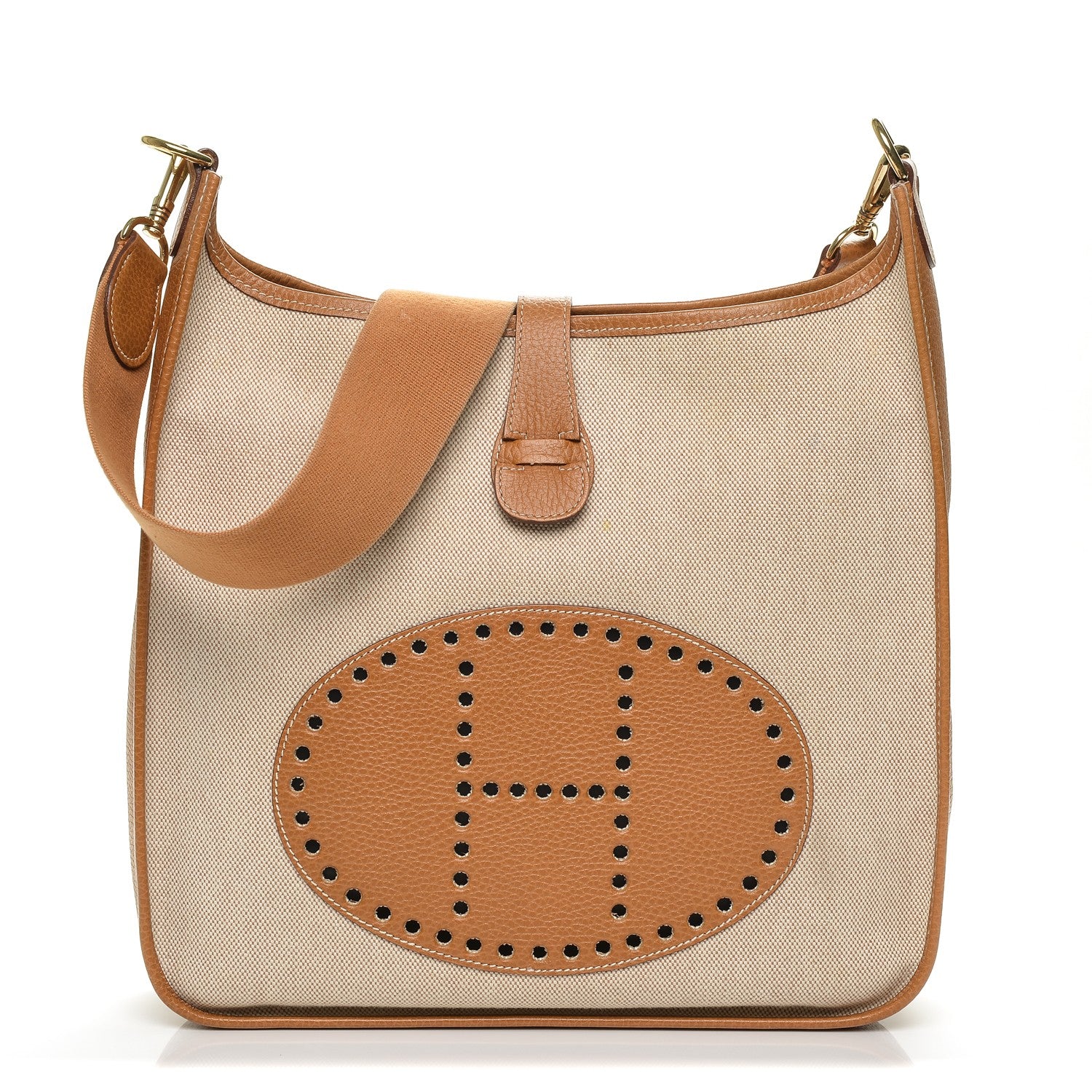 Hermes Toile Ardennes Evelyne GM Naturelle 1 of 6