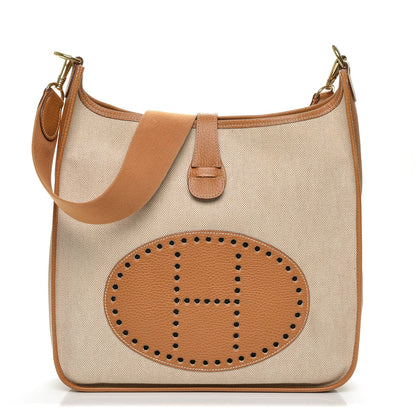 Hermes Toile Ardennes Evelyne GM Naturelle 1 of 6