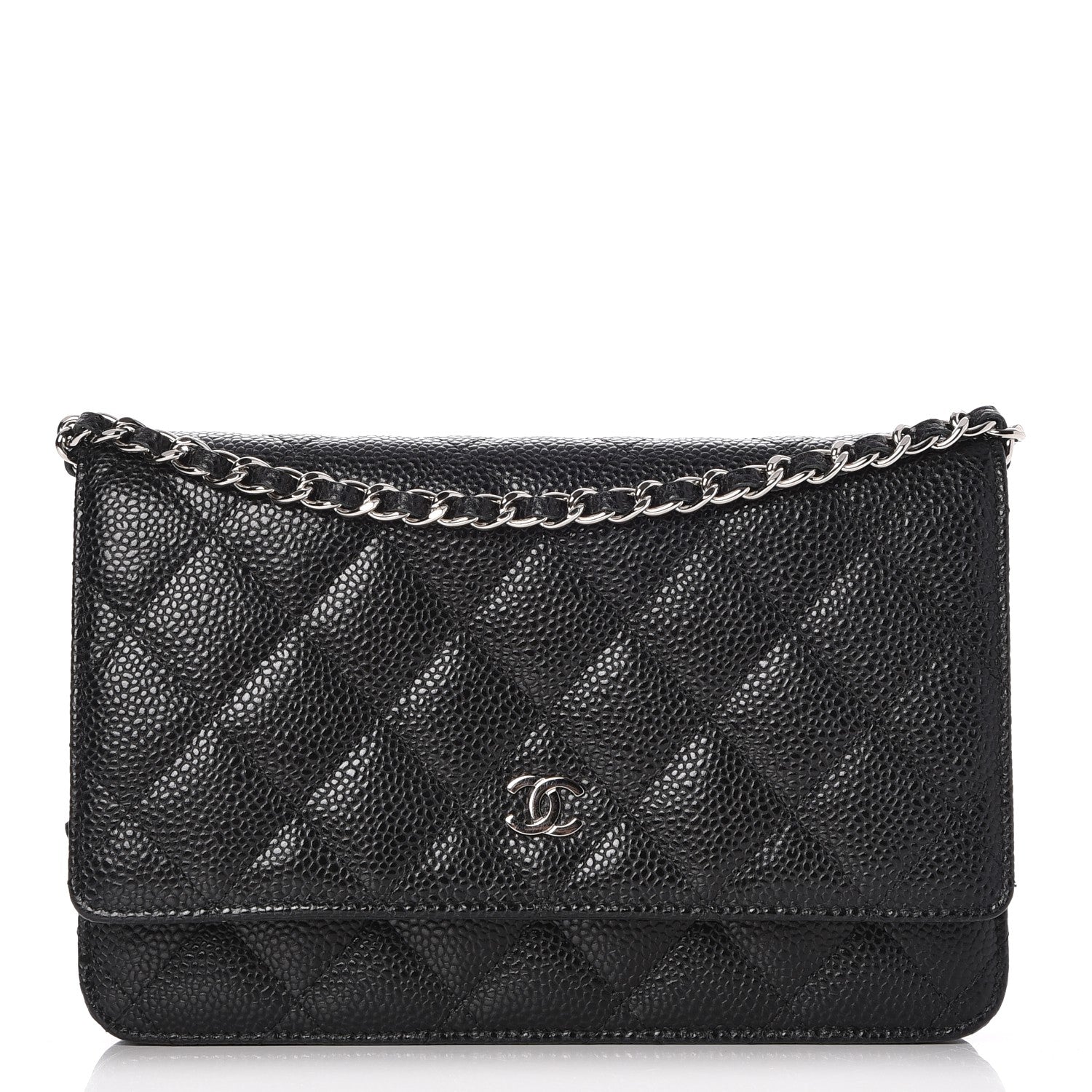 Chanel Caviar Quilted Wallet On Chain WOC Black 1 of 9