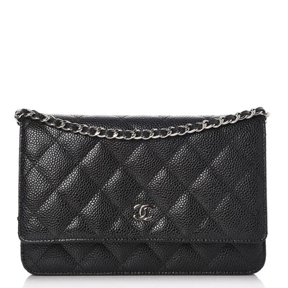Chanel Caviar Quilted Wallet On Chain WOC Black 1 of 9