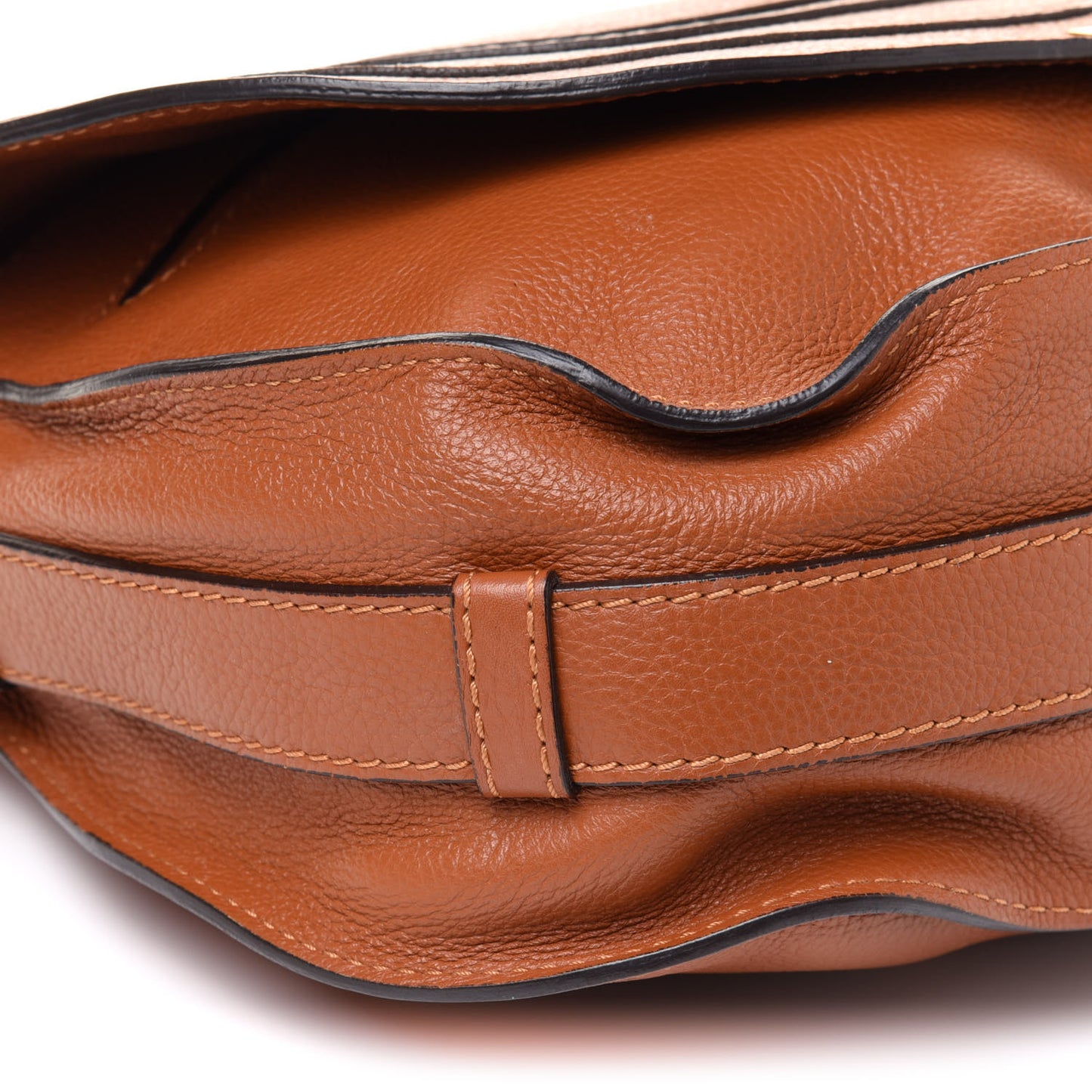 Calfskin Mini Marcie Round Crossbody Bag Tan