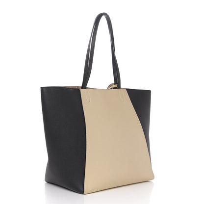 Louis Vuitton Calfskin Lockme Go Tote Black Vanilla 3 of 18