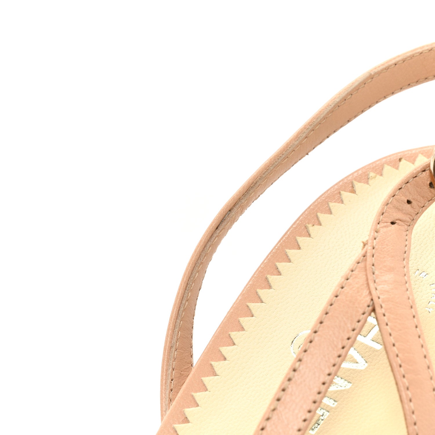Chanel Lambskin Pearl Cap Toe CC Slingback Pumps 39.5 Beige Black 10 of 13