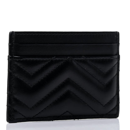 Gucci Calfskin Matelasse GG Marmont Card Holder Black 2 of 4