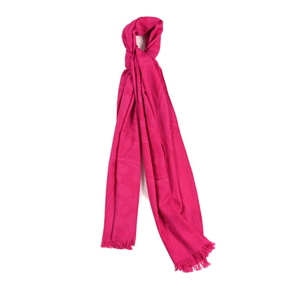 Hermes Cashmere Silk New Libris Stole Rose Indien 1 of 3