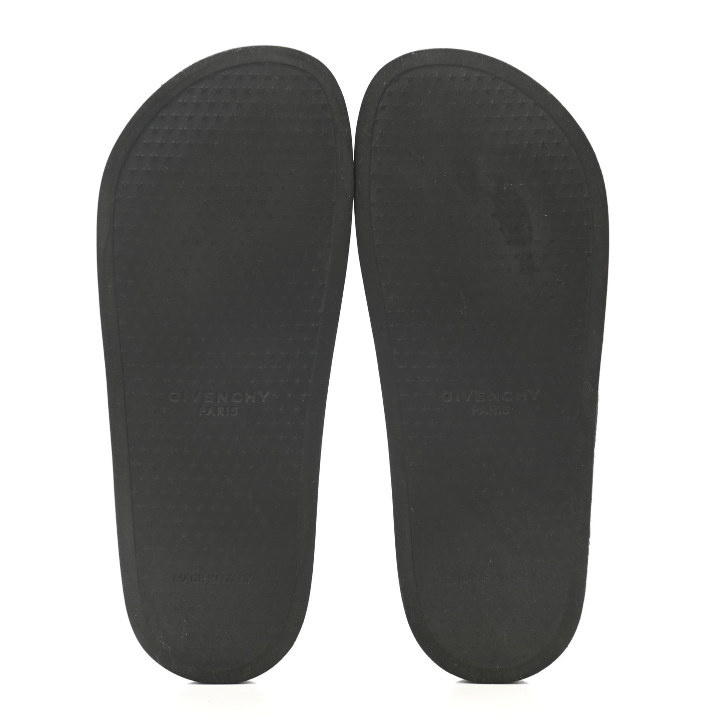 Rubber Logo Pool Slide Sandals 40 Black