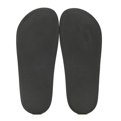 Givenchy Rubber Logo Pool Slide Sandals 40 Black 5 of 11