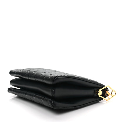 Louis Vuitton Lambskin Embossed Monogram Coussin PM Black 7 of 7