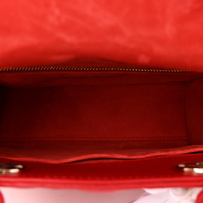 Christian Dior Lambskin Cannage Small My ABCDior Lady Dior Red 5 of 9