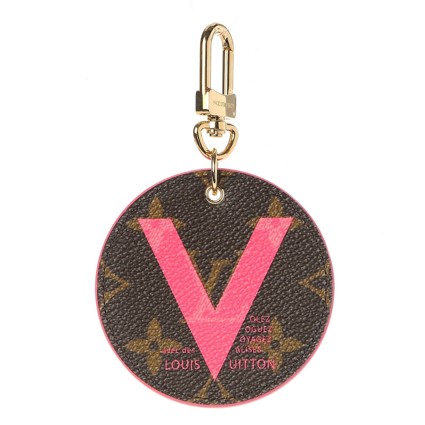 Monogram Illustre V Bag Charm Key Ring Grenade