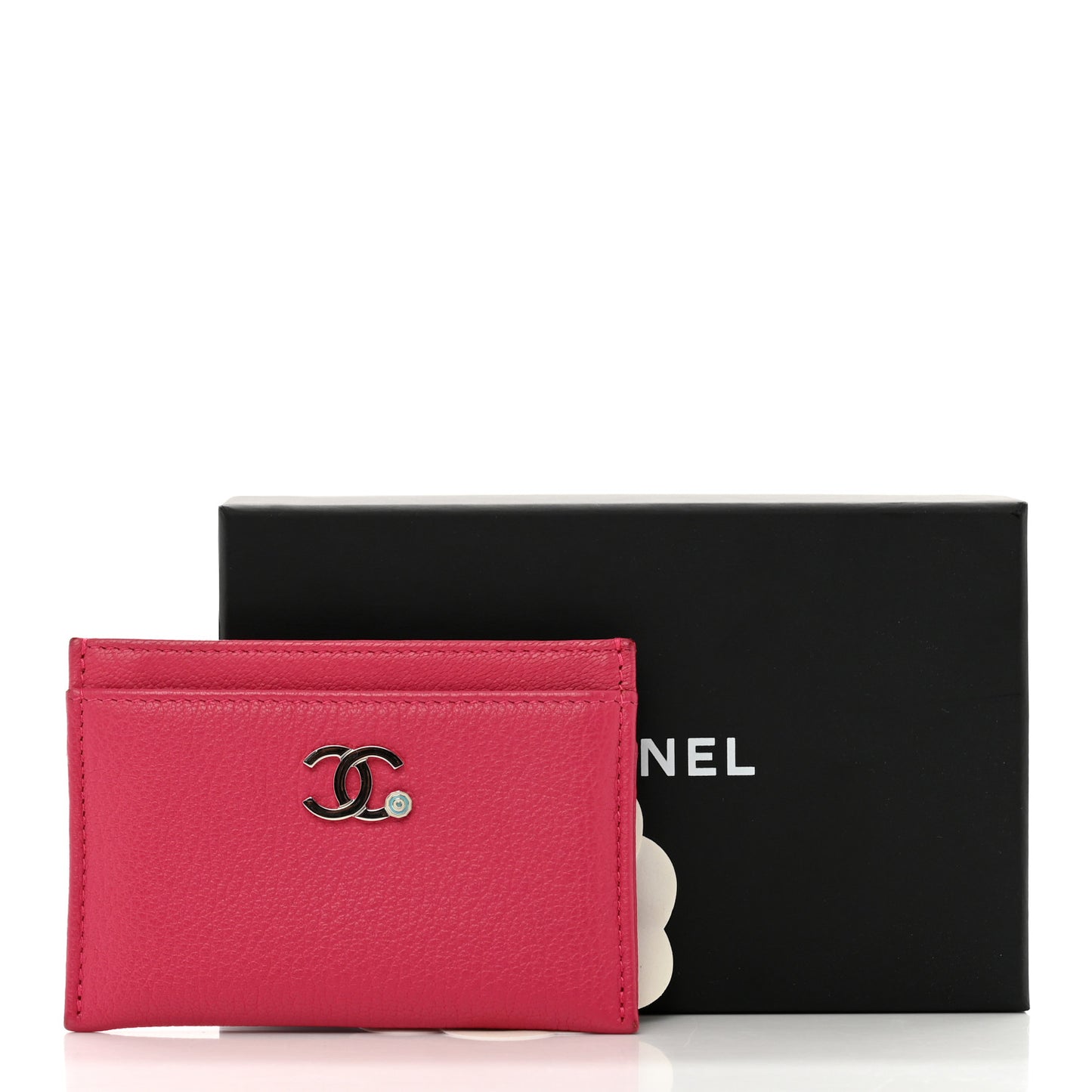 Goatskin CC Card Holder Pink