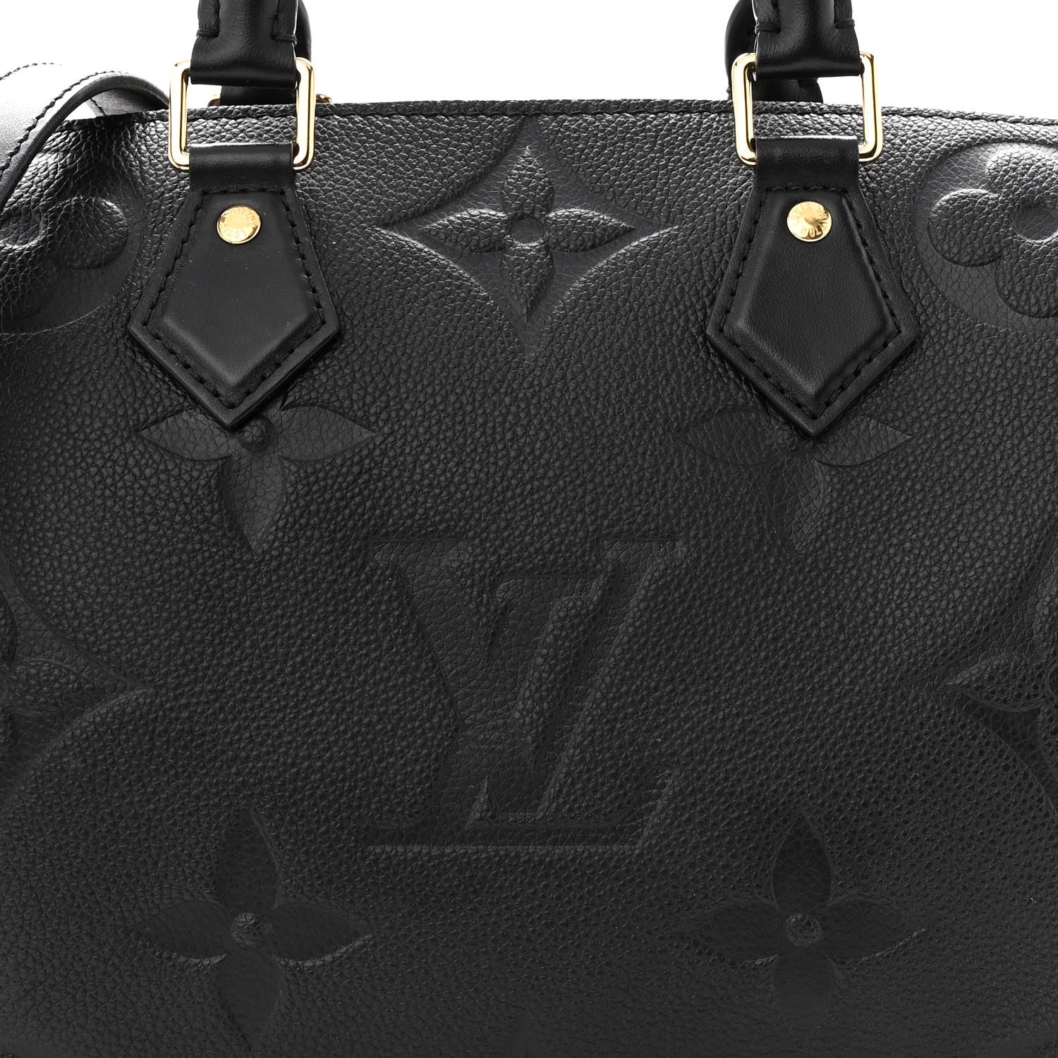 Louis Vuitton Empreinte Monogram Giant Speedy Bandouliere 25 Black 6 of 9