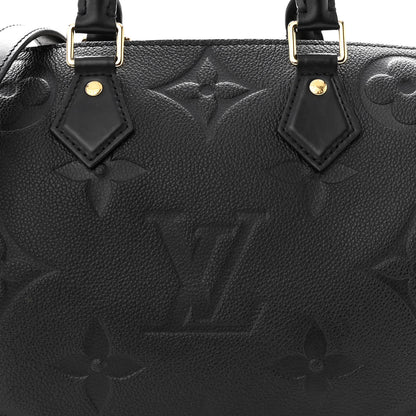 Louis Vuitton Empreinte Monogram Giant Speedy Bandouliere 25 Black 6 of 9