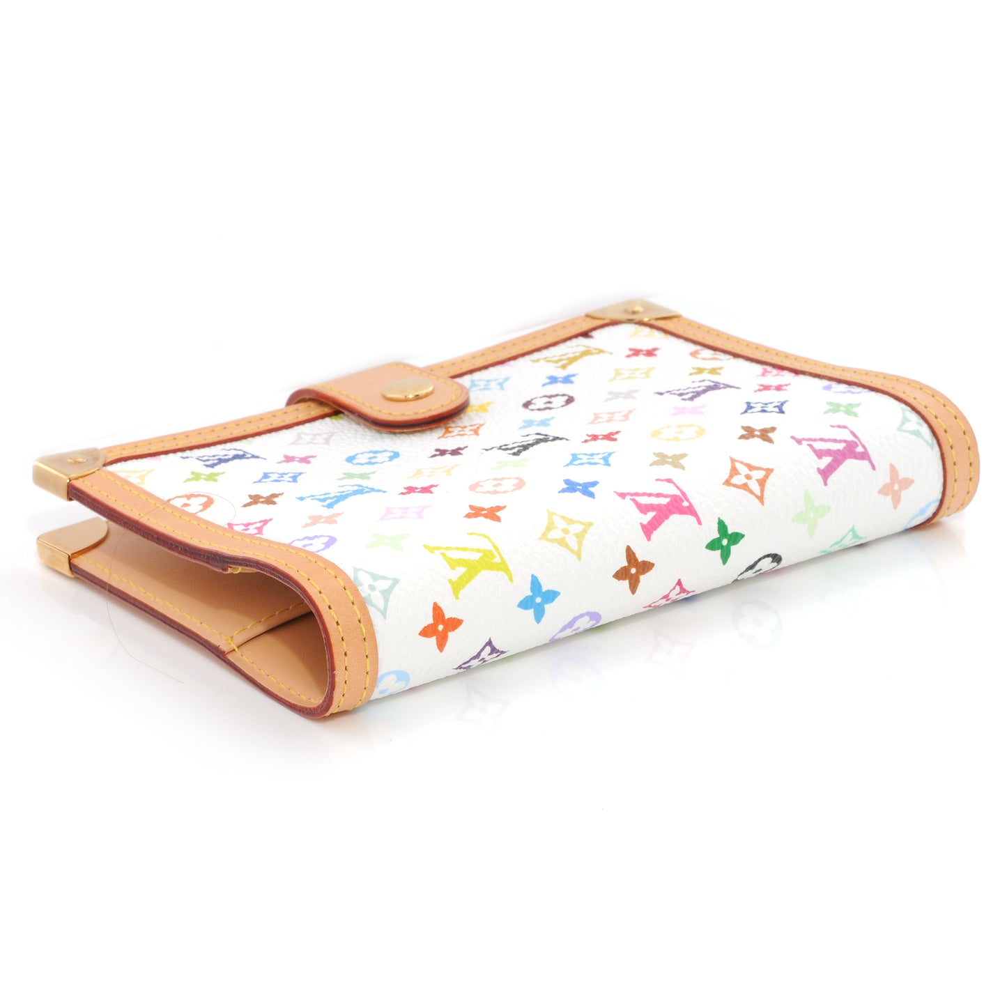 Monogram Multicolor Small Ring Agenda Cover White