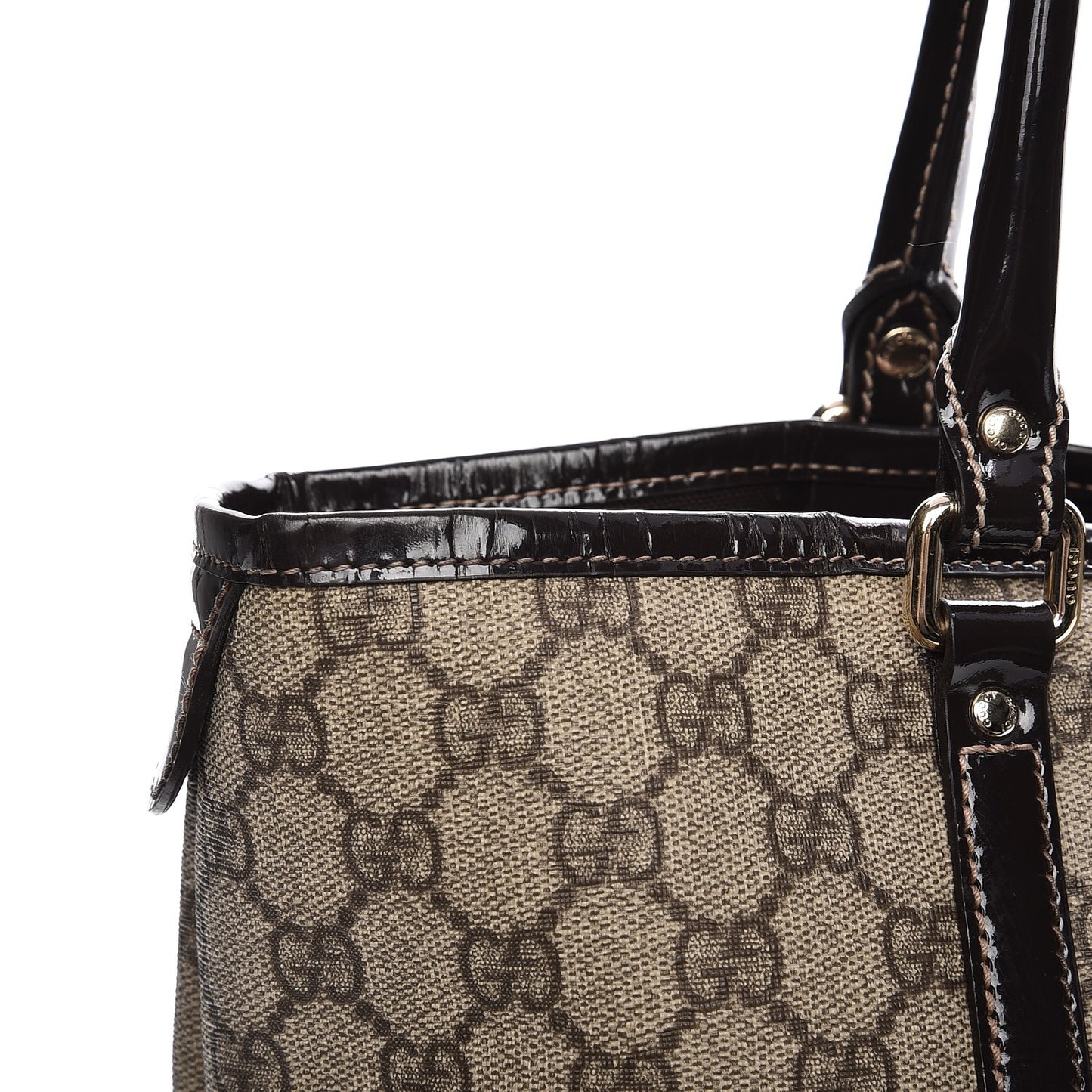 GG Plus Monogram Medium Joy Tote Dark Brown