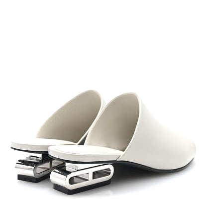 Hermes Nappa Idole Sandals 38 White 3 of 9