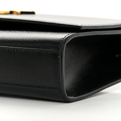 Saint Laurent Grain De Poudre Medium Classic Monogram Kate Satchel Black 9 of 13