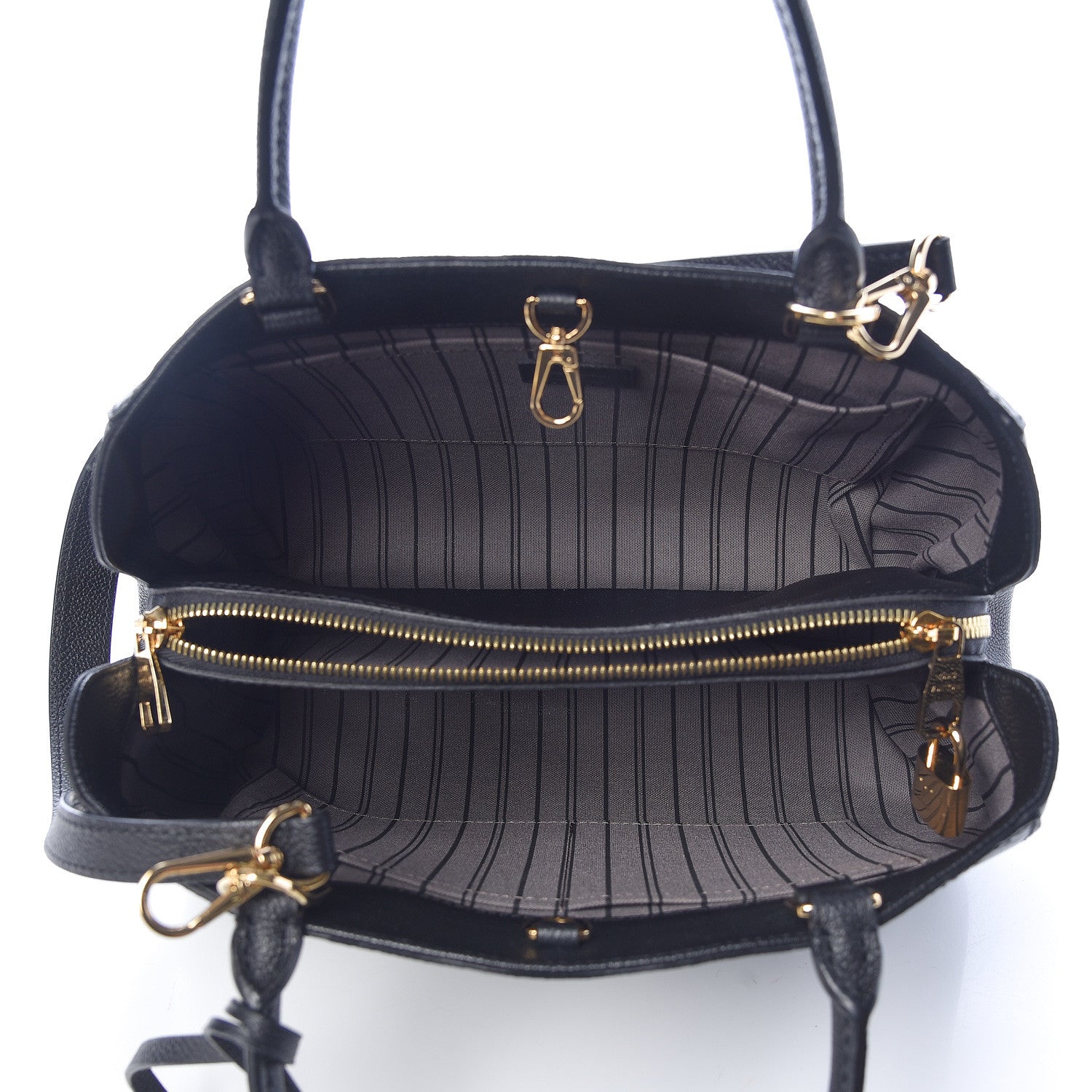 Louis Vuitton Empreinte Montaigne MM Black 6 of 10