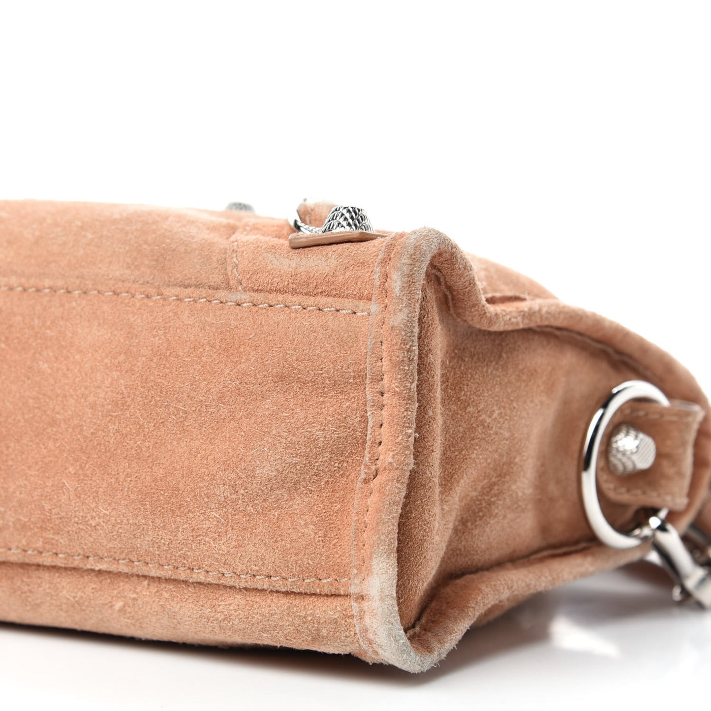 Suede Giant 12 Silver Hardware Mini City Beige