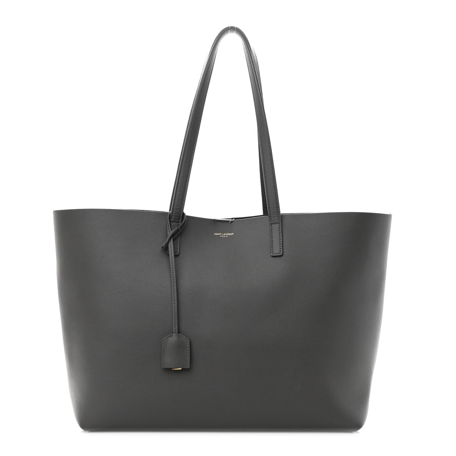 Saint Laurent Calfskin Large Shopping Tote Pebble 3 of 9