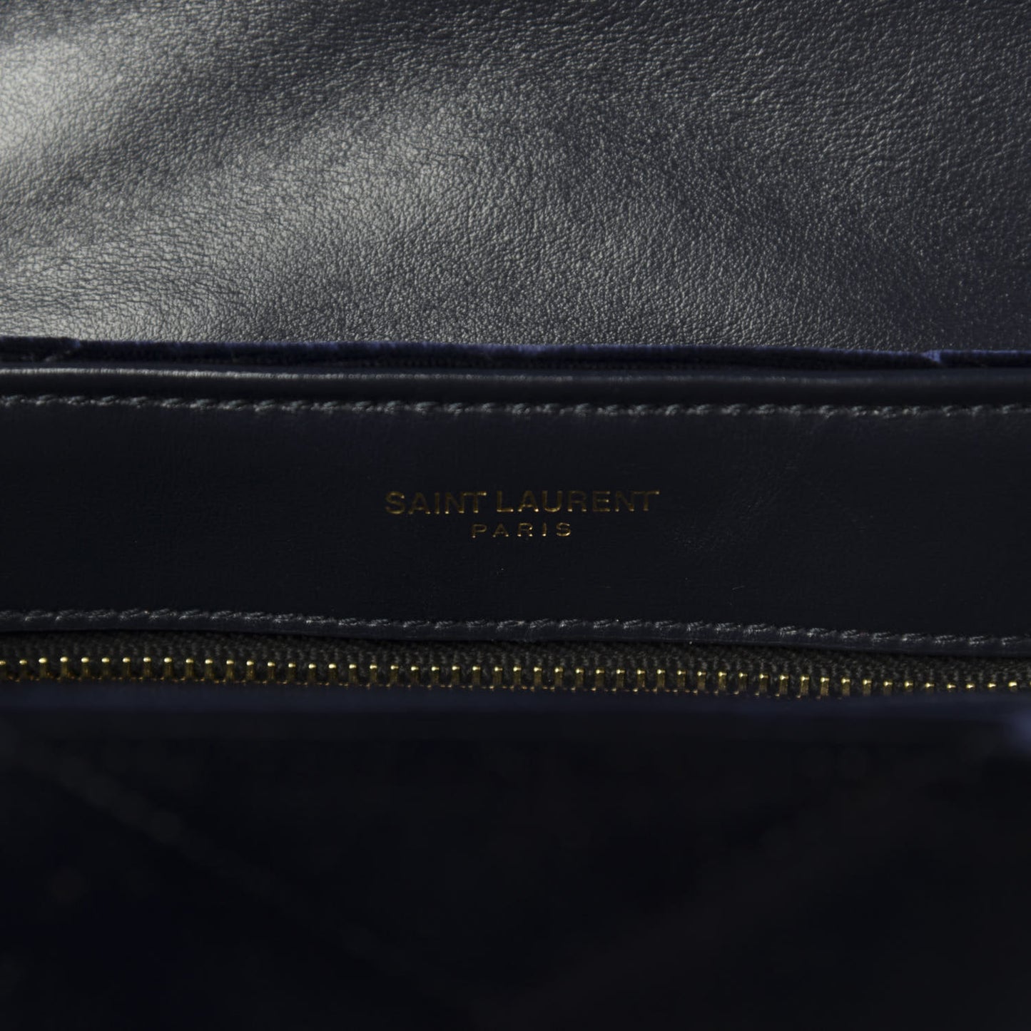 Velvet Y Quilted Monogram Toy Loulou Crossbody Navy