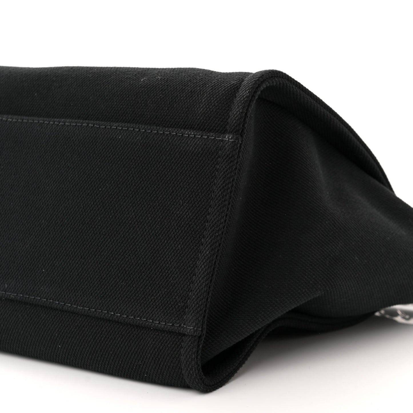 Canvas Pearl Medium Deauville Tote Black