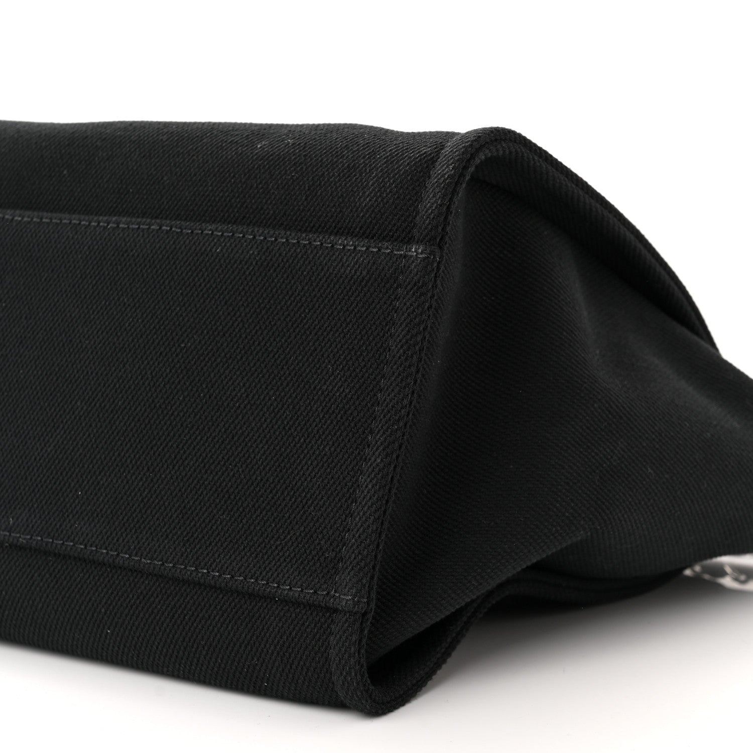 Chanel Canvas Pearl Medium Deauville Tote Black 10 of 10