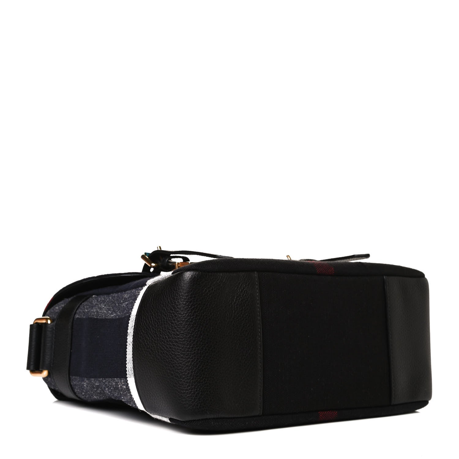 Burberry Canvas Mega Check Small Baildon Messenger Bag Navy 3 of 10