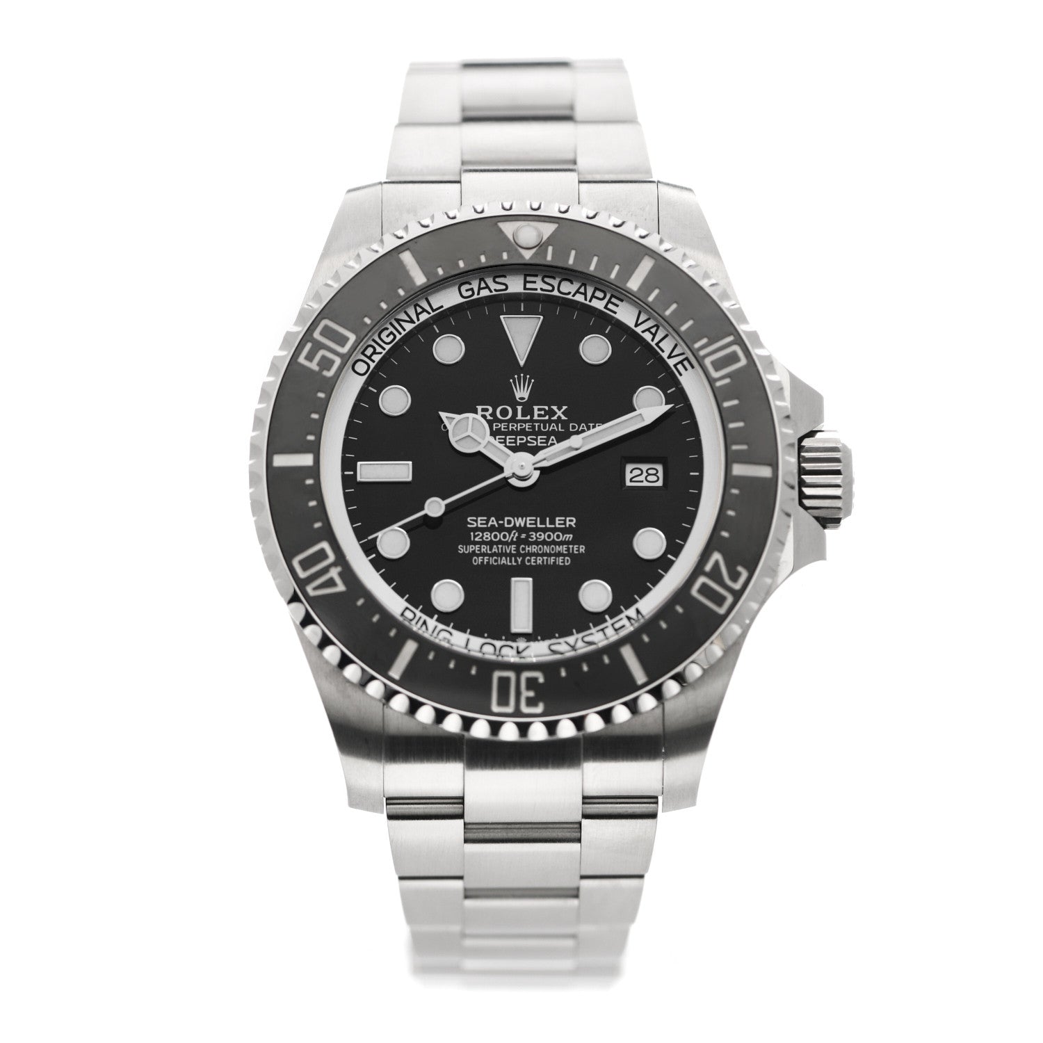 Rolex Stainless Steel 44mm Oyster Perpetual Date Sea-Dweller Deepsea Watch Black 126660 1 of 5