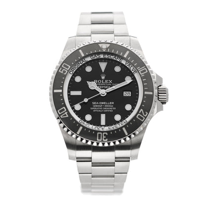 Rolex Stainless Steel 44mm Oyster Perpetual Date Sea-Dweller Deepsea Watch Black 126660 1 of 5