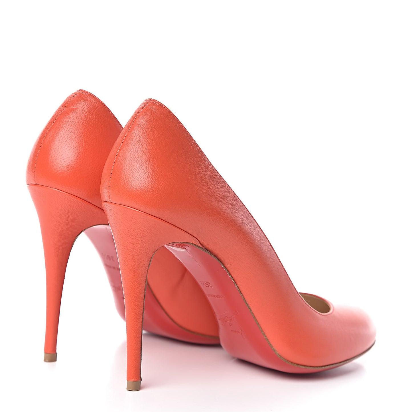 Calfskin Fifi 100 Pumps 36.5 Orange