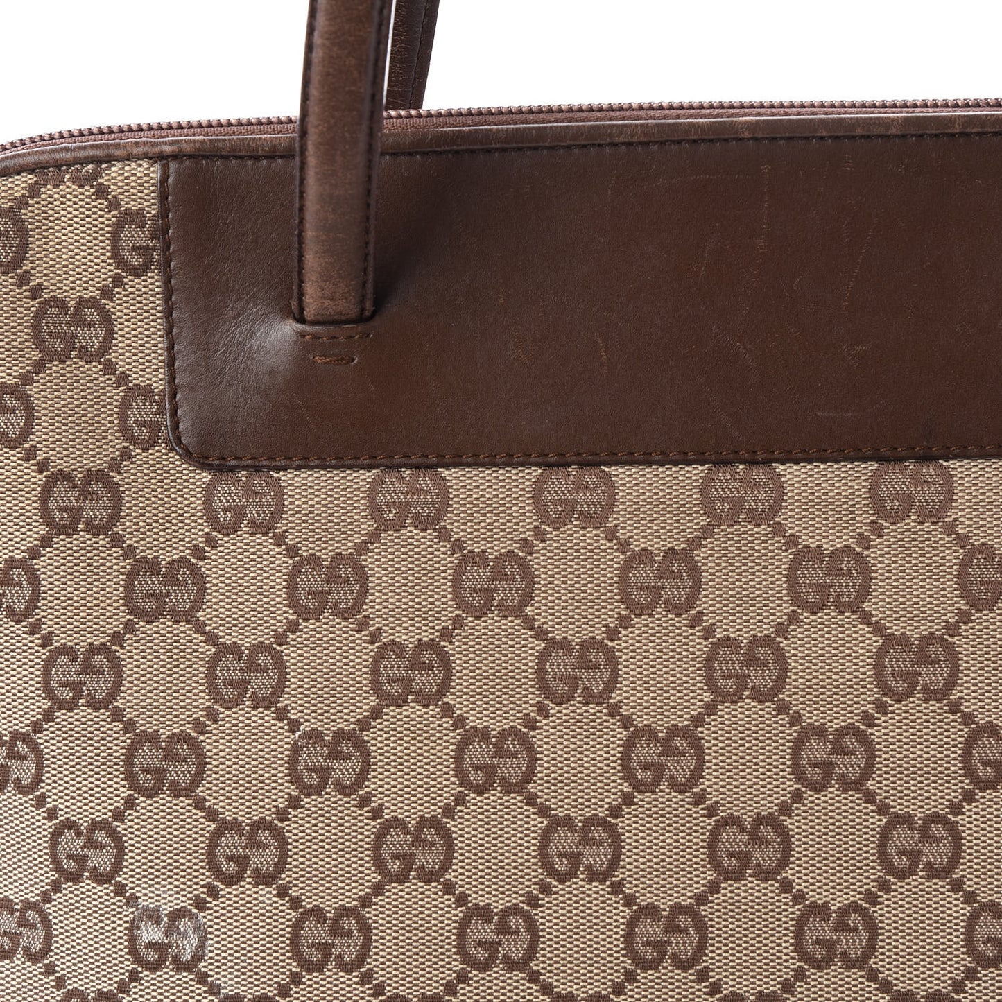 Monogram Medium Tote Dark Brown