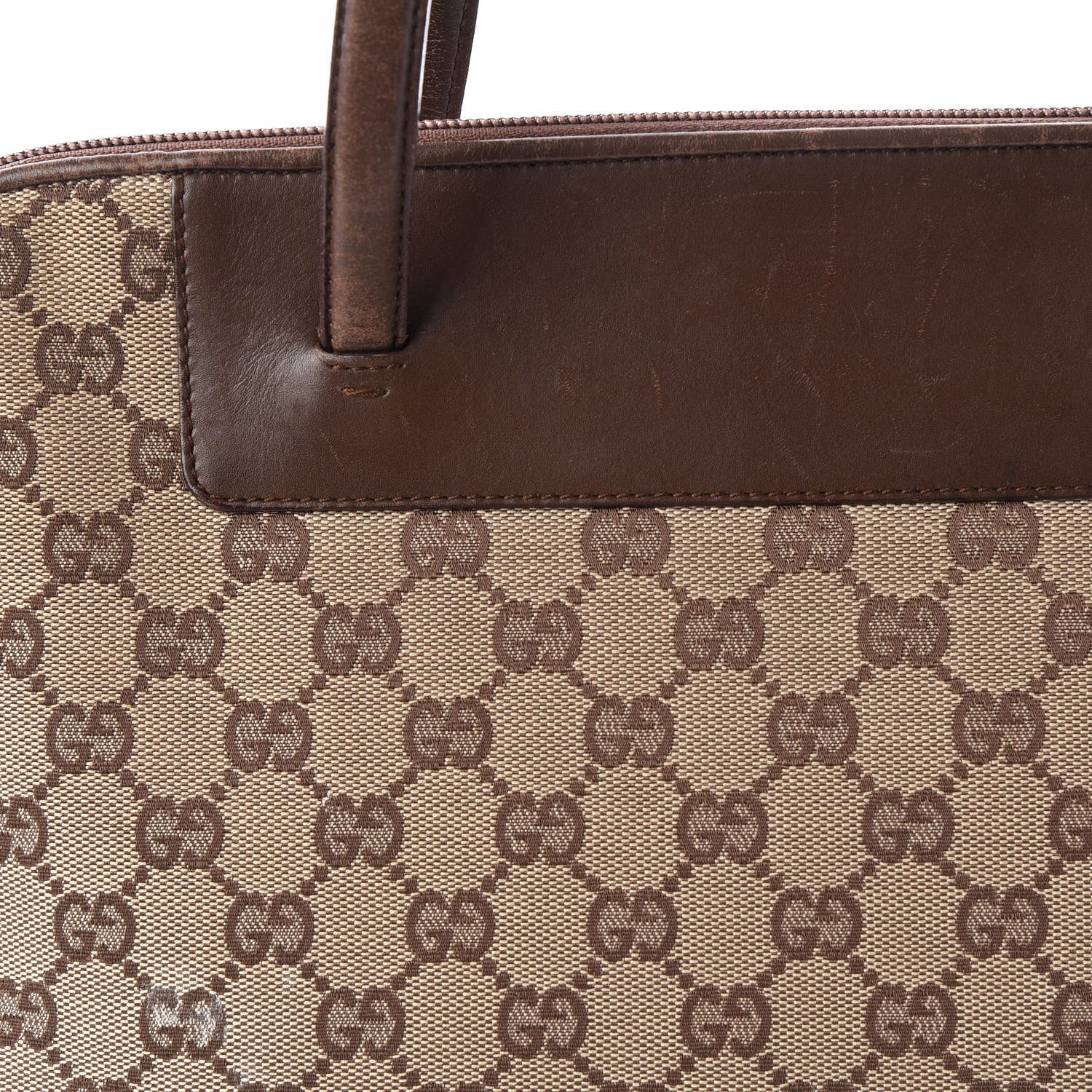 Gucci Monogram Medium Tote Dark Brown 8 of 10