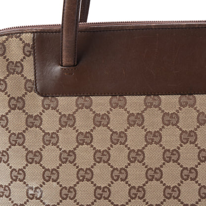 Gucci Monogram Medium Tote Dark Brown 8 of 10