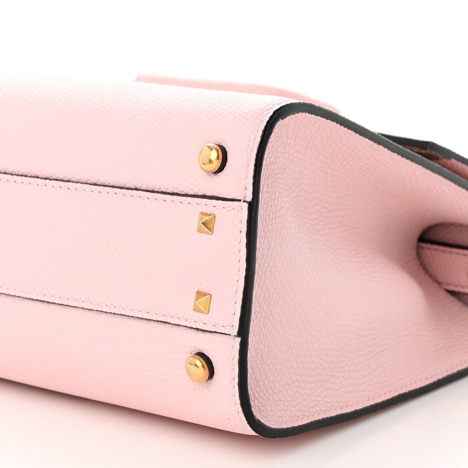 Valentino Garavani Grainy Calfskin Small VSling Top Handle Bag Rose Quartz 9 of 11